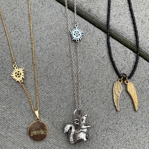 3 SUPERNATURAL NECKLACES JEWELRY HOT TOPIC - Picture 2 of 2